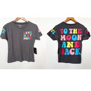 New ON FIRE Women's Love Way More Short Sleeve Tee Shirt Top (S-XL)